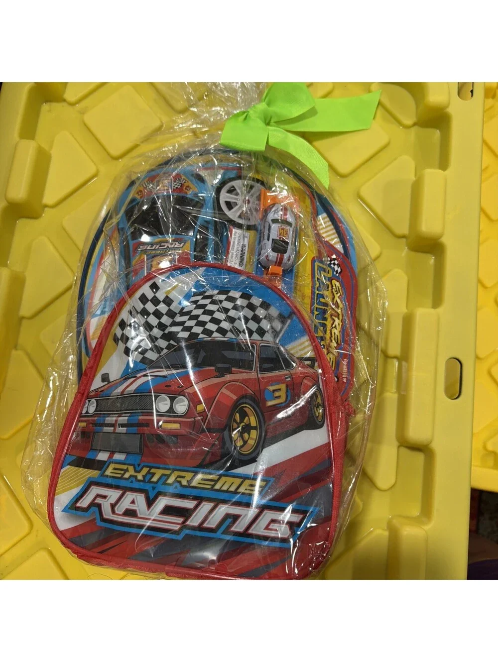 Prefilled Extreme Racing Backpack  Basket Gift Set